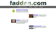 Tablet Screenshot of fadden.com